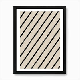 Black And White Stripes 2 Art Print