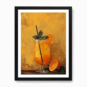 Orange Cocktail 7 Art Print