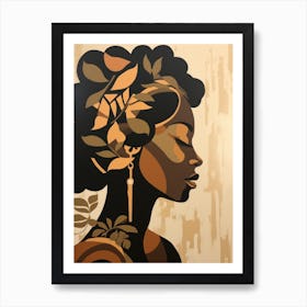 Silhouette Of A Woman 8 Art Print