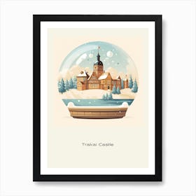 Trakai Castle Lithuania Snowglobe Poster Art Print