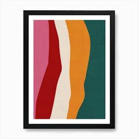 Abstract Wavy Lines _ Cl Art Print