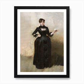 Lady With The Rose (Charlotte Louise Burckhardt) (1882), John Singer Sargent Art Print