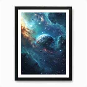 Space Wallpaper 18 Art Print