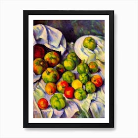 Tomatillo Cezanne Style vegetable Art Print