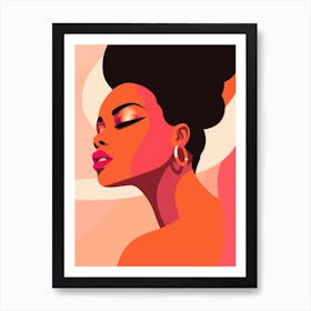 Portrait Of African American Woman 4 Art Print