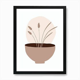 Ankara Space Minimalist Bauhaus Art Print
