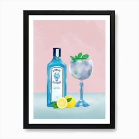 Gin Cocktail Art Print