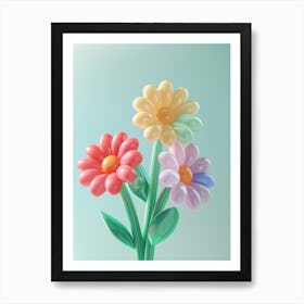 Dreamy Inflatable Flowers Dahlia 2 Art Print