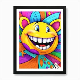 Smiley Face-Reimagined Art Print