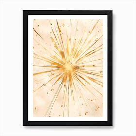 Gold Burst Art Print