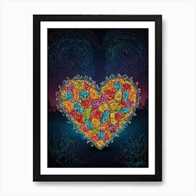 Heart Of Candy 3 Art Print