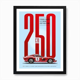 Ferrari 250GTO Tribute Art Print