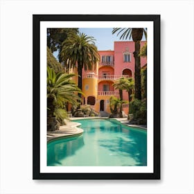 Portofino Mansion With A Pool 2 Art Print