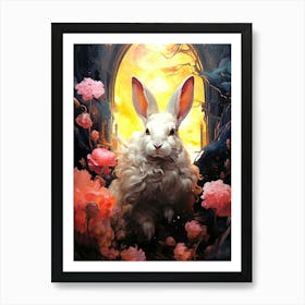 Rabbit In The Garden Art Print