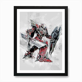 The Transformers Sentinel Prime Drawing Art Print