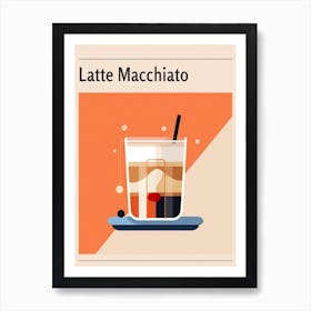 Latte Macchiato 2 Midcentury Modern Poster Art Print