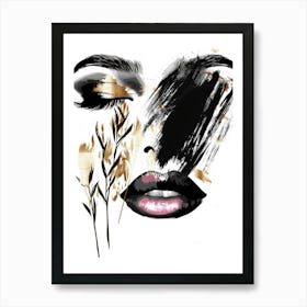 Woman'S Face 59 Art Print