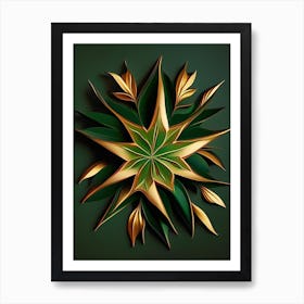 Star Anise Leaf Vibrant Inspired Art Print