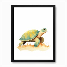 Simple Geometric Sea Turtle1 Art Print