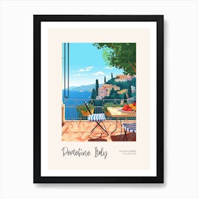 Portofino Cat On A Window 4 Italian Summer Collection Art Print