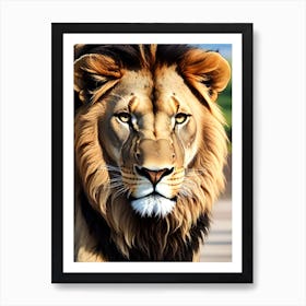 Lion 8 Art Print