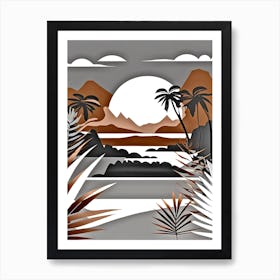 Paper Cut Art Art Print