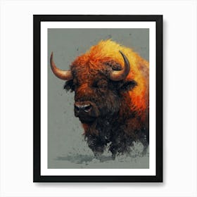 Bison 2 Art Print