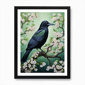 Ohara Koson Inspired Bird Painting Crow 4 Art Print