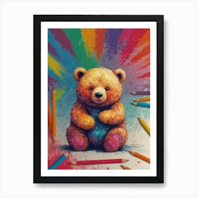 Teddy Bear 4 Art Print