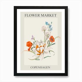 Flower Market Copenhagen 1 Art Print