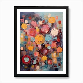 Abstract Circles 1 Art Print