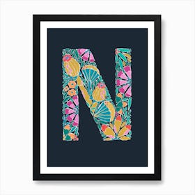 Letter N Art Print