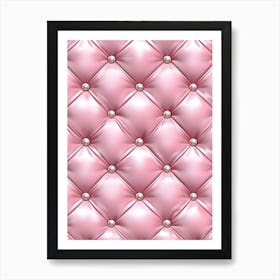 Pink Leather Texture Art Print