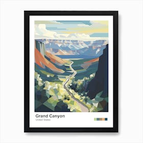 Grand Canyon   Geometric Vector Illustration 3 Poster Art Print