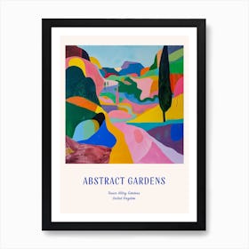 Colourful Gardens Tresco Abbey Gardens United Kingdom 2 Blue Poster Art Print