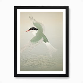 Ohara Koson Inspired Bird Painting Common Tern 2 Art Print