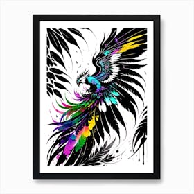 Colorful Parrot Art Print