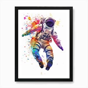 Astronaut In Space 3 Art Print