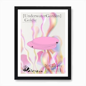 Pink Underwater Garden Art Print