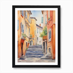 Terni, Italy Watercolour Streets 3 Art Print