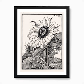 Sunflower, Julie De Graag Art Print
