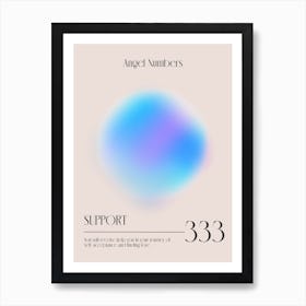 Angel Numbers 333 Art Print