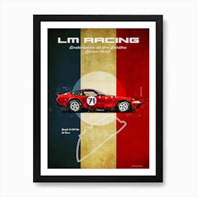 Lm Racing Ferrari 265GTB/4 Daytona Art Print