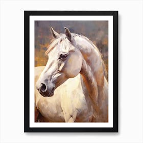 Horse Head Painting Close Up 2 Art Print