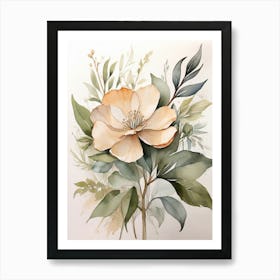 Peony Flower Art Print