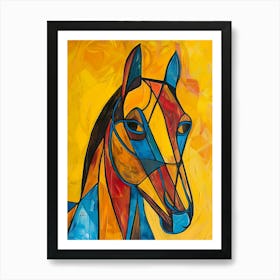 Abstract Horse Painting 4 Art Print