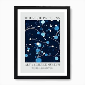 Watercolour Blue Dna 1 House Of Patterns Art Print