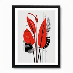 Red Flowers Art Print