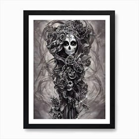 Day Of The Dead Skull 2 Art Print