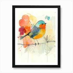 Bird On A Wire Art Print